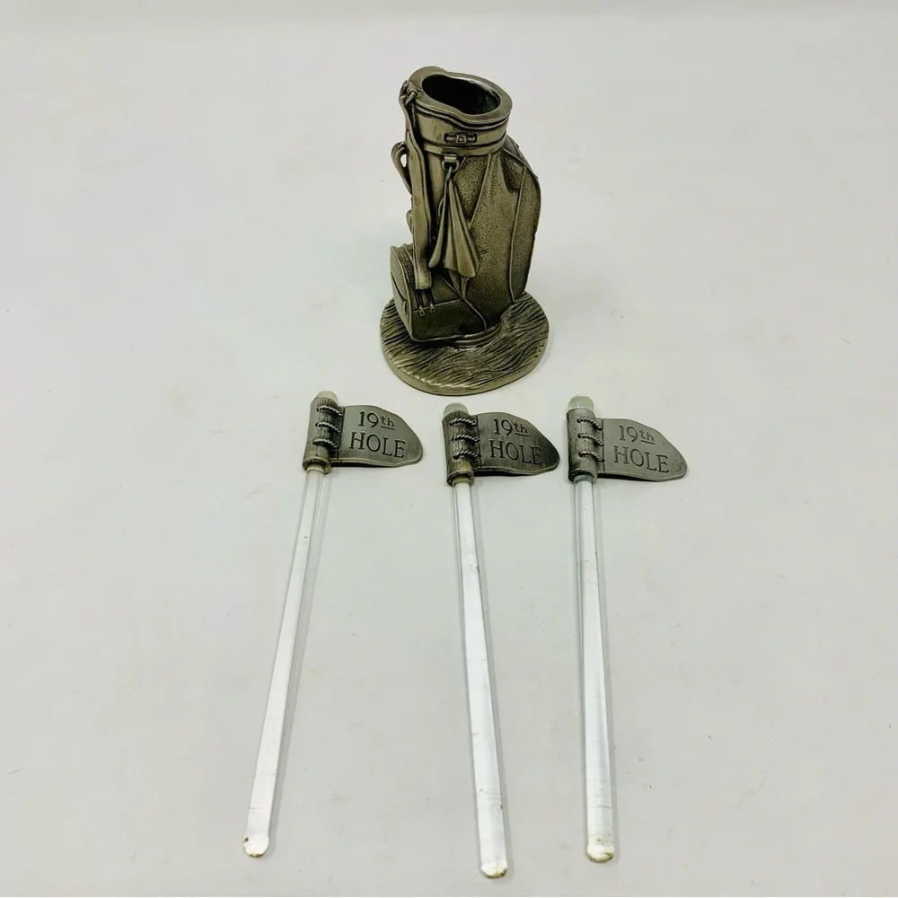 Vintage 19th Hole Cocktail Stir Sticks (3)